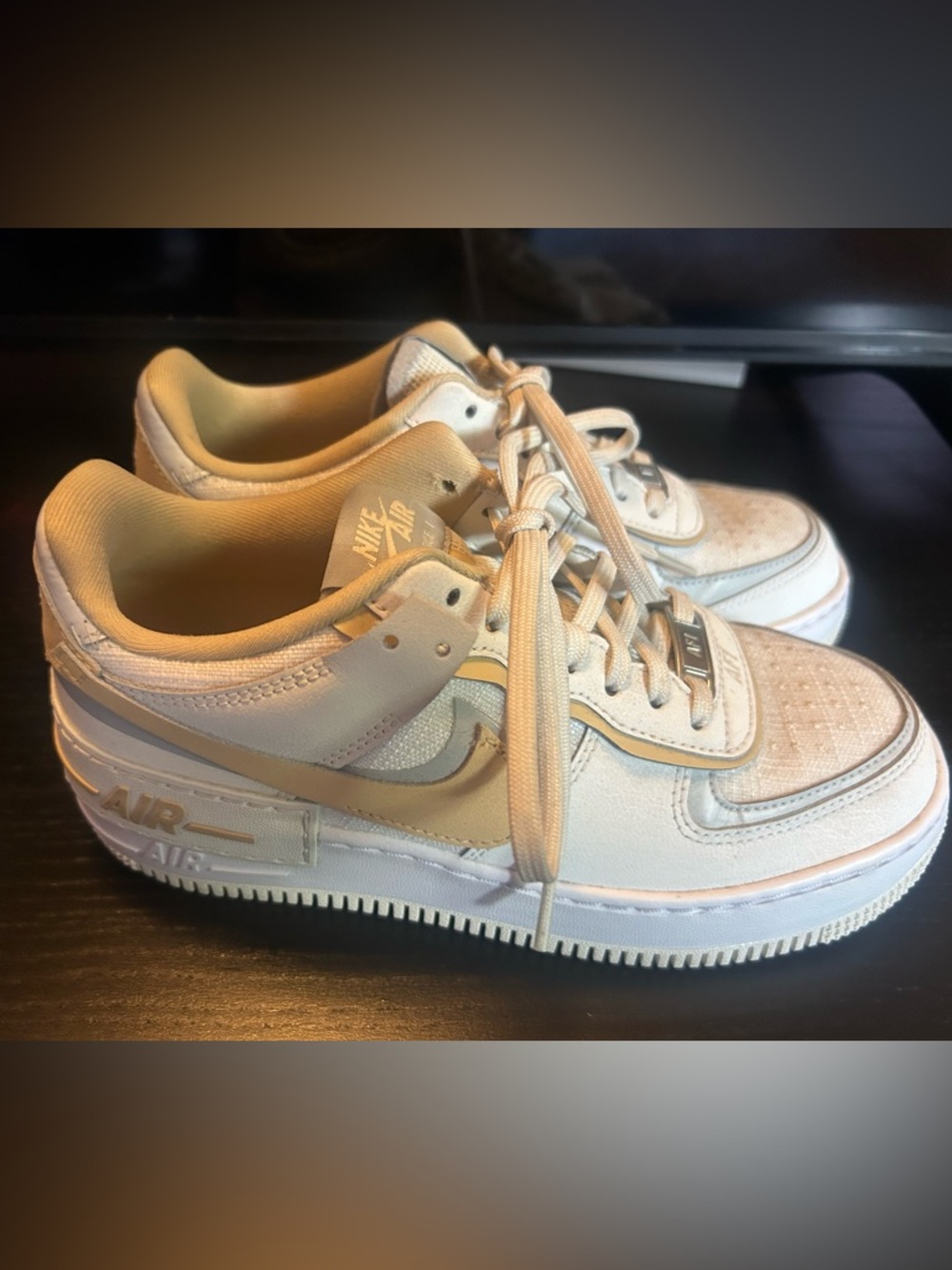 Nike Air Force 1 Low Shadow Sail Tan Women’s Size 6.5